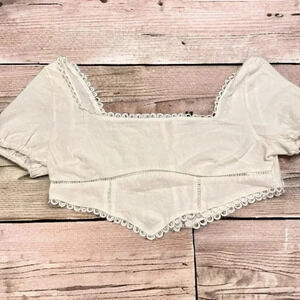 NWT MINI  EYELET COTTON TOP 8